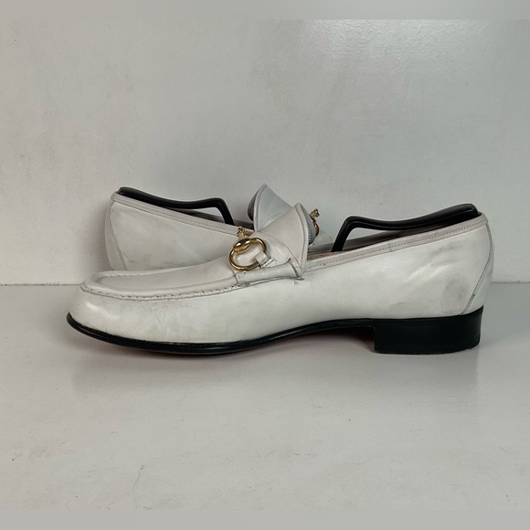 Johnston Murphy Horse Bit Loafer | Aristocraft | White | USA Made | 10.5 A main image 7
